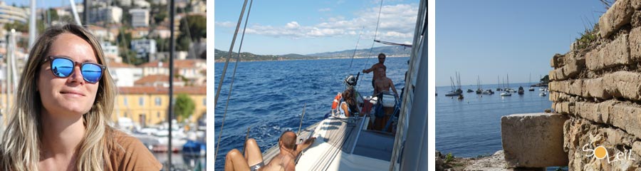 week end in barca a vela a villefranche sur mer